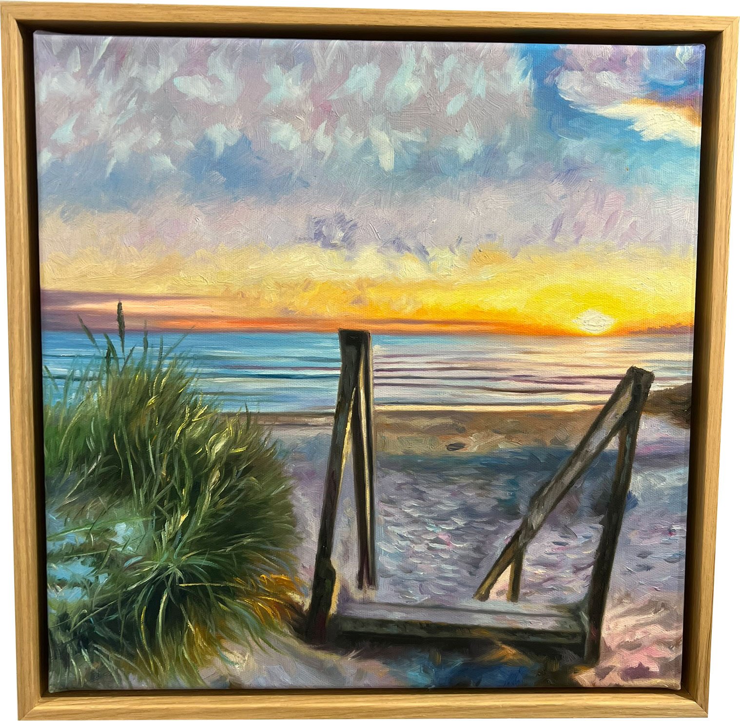 Vinden Brer Dine Tanker, oliemaleri 40x40cm