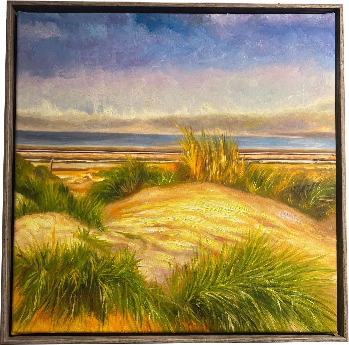 Et sted at puste ud, oliemaleri 40x40cm