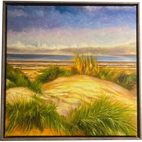 Et sted at puste ud, oliemaleri 40x40cm