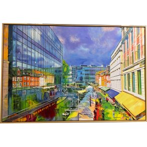 en Aarhus 100x150cm af Sarah Hi