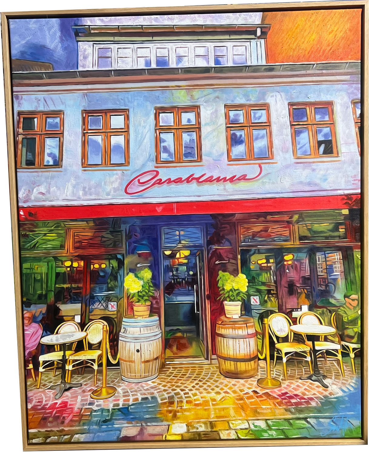 Casseblanca i Aarhus 100x80cm af Sarah H�i