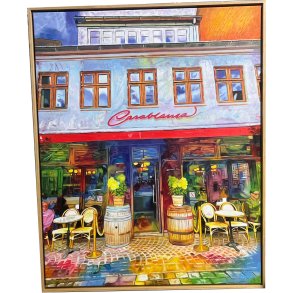 Casseblanca i Aarhus 100x80cm af Sarah Hi