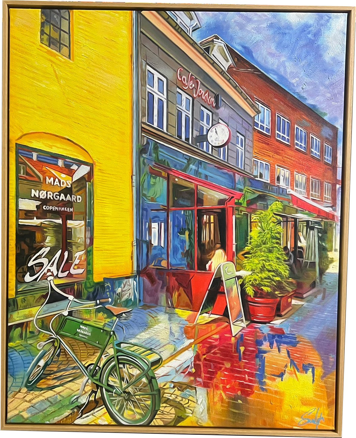 Pustervig  i Aarhus 100x80cm af Sarah H�i