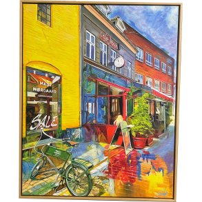 Pustervig  i Aarhus 100x80cm af Sarah Hi