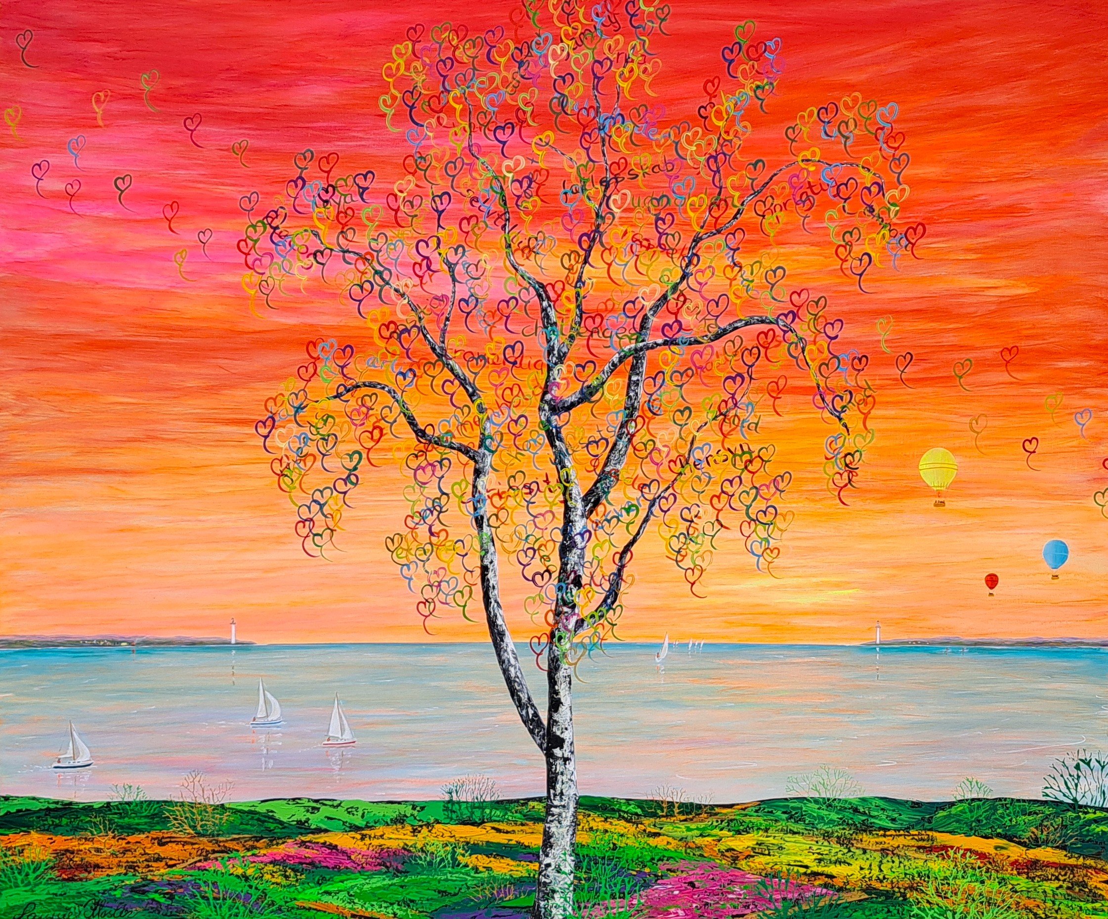 Moments of life maleri 0x80cm af Jannie Kloster