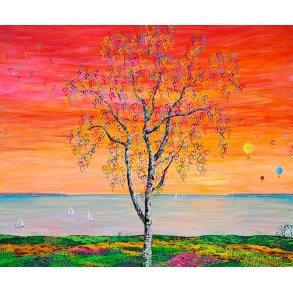 Moments of life maleri 0x80cm af Jannie Kloster