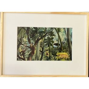 Aber, plakat af Hans Scherfig 30x40cm i ramme af fyrtr�