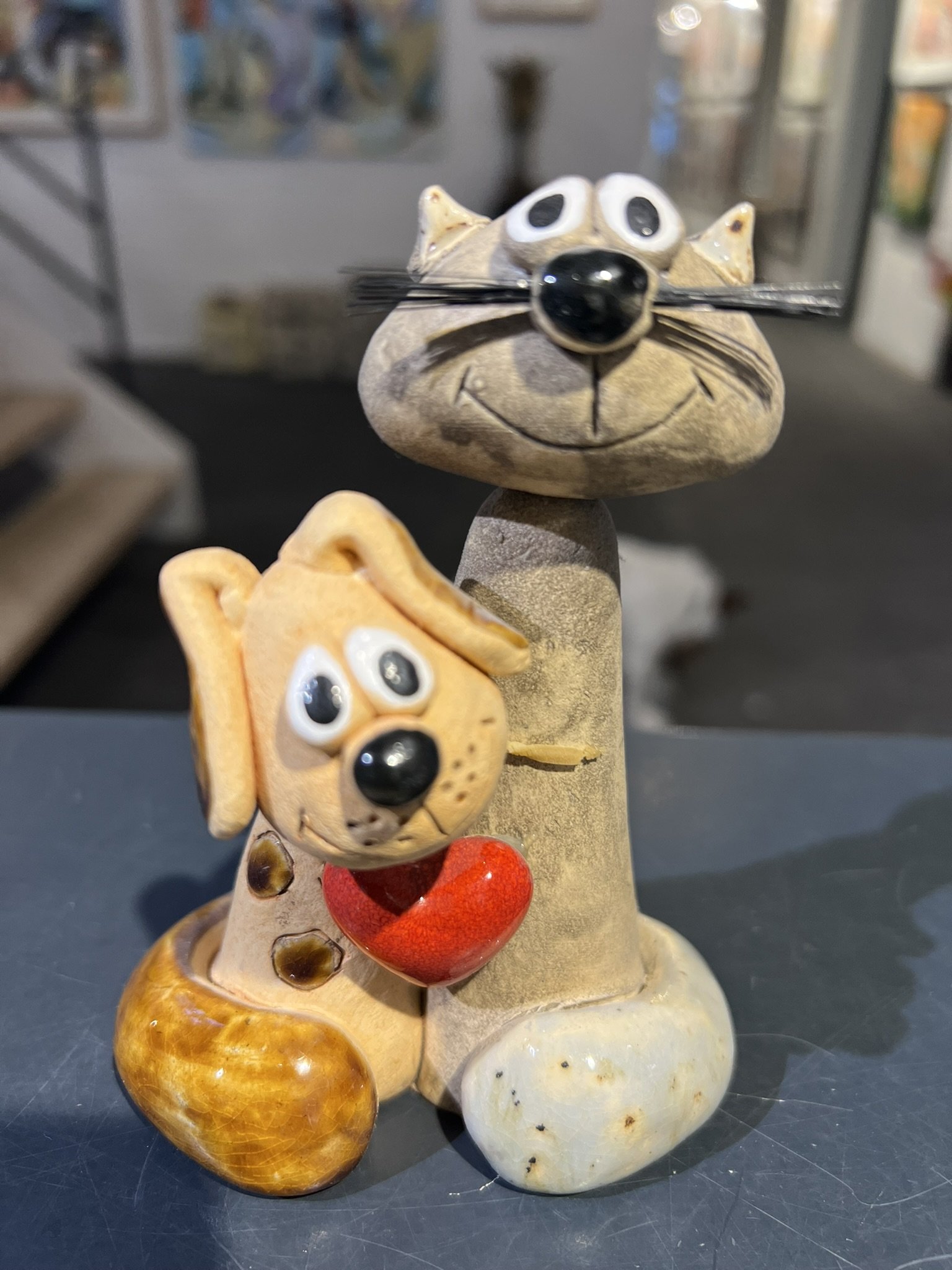 Sammen  Trods Alt, keramikskulptur af Anka Christob