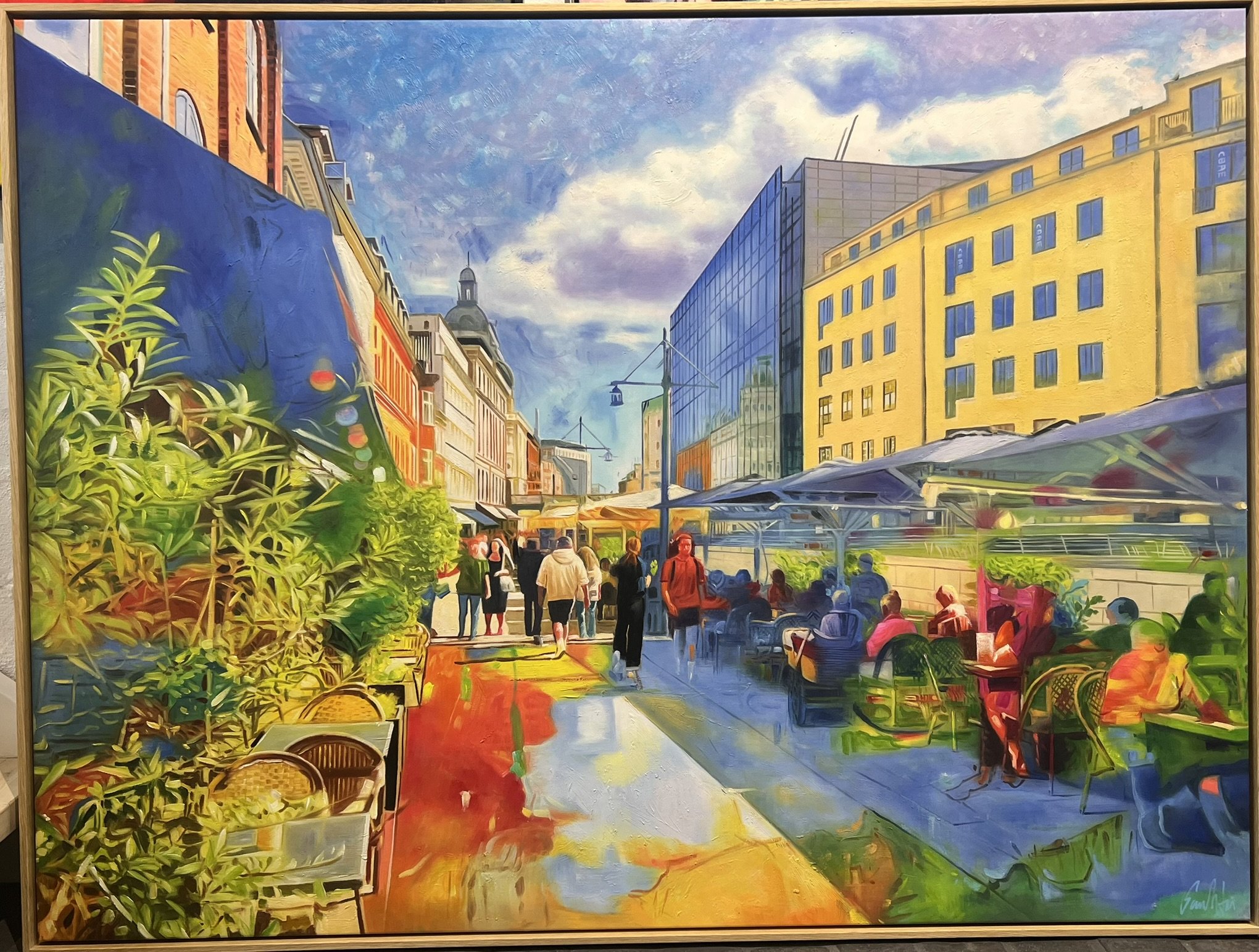 120x160cm maleri af Sarah H�i