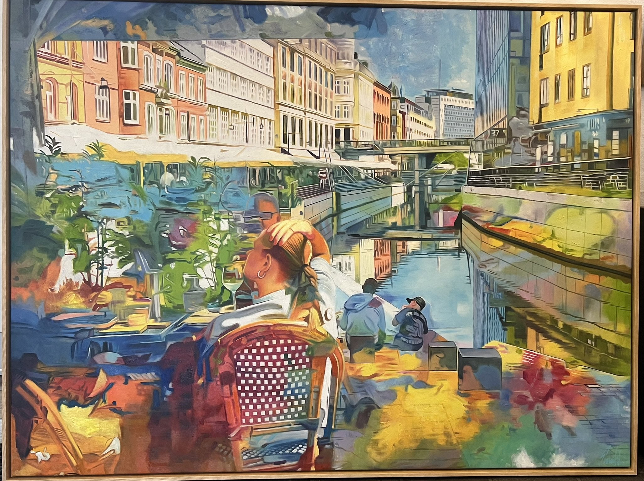 120x160cm maleri af Sarah H�i