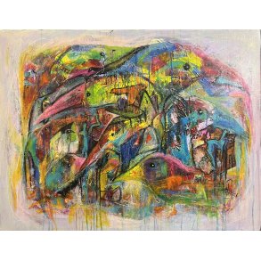 Lea Peters, maleri 70x90cm