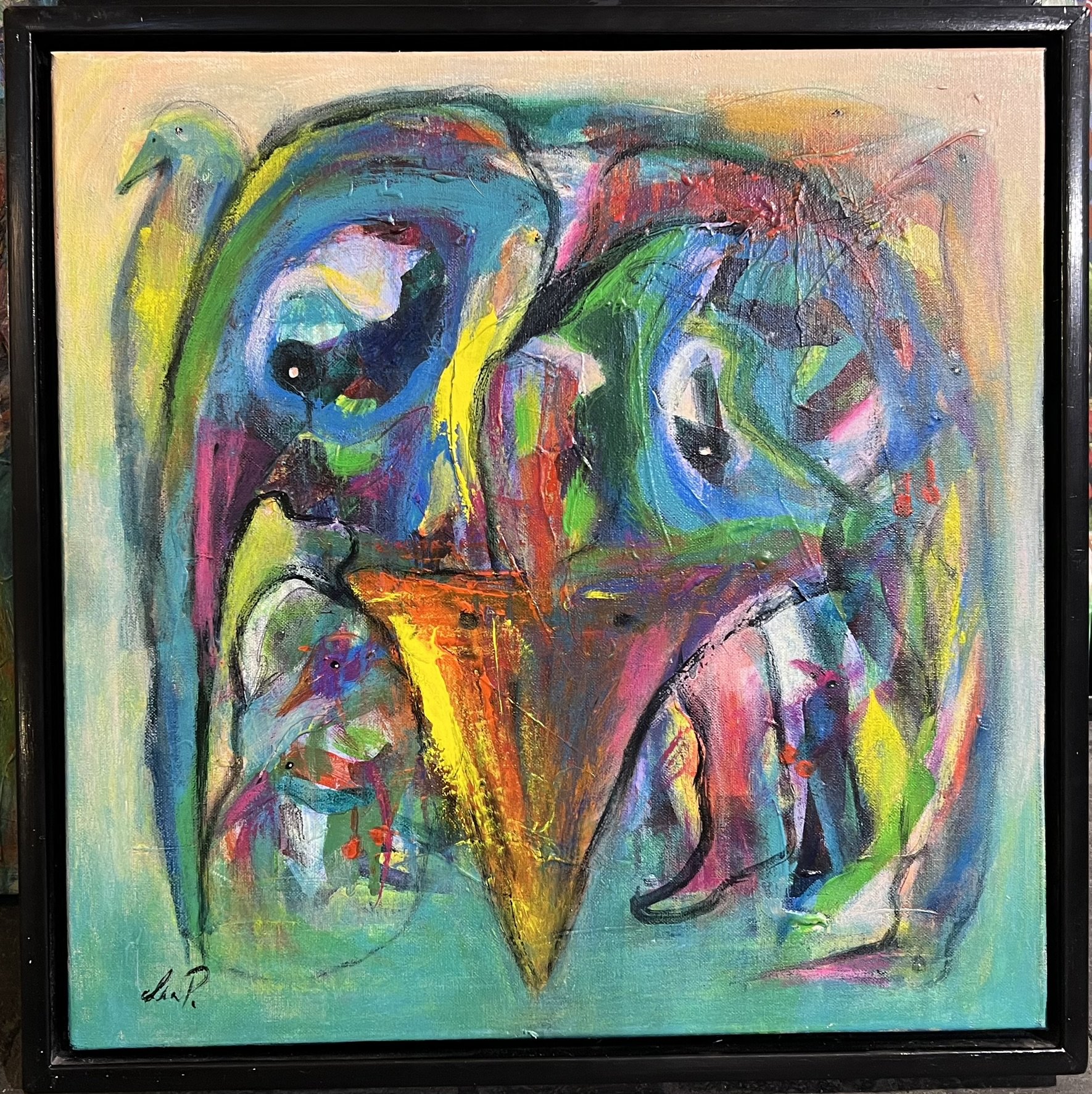 Lea Peters, maleri 50x50cm