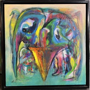 Lea Peters, maleri 50x50cm