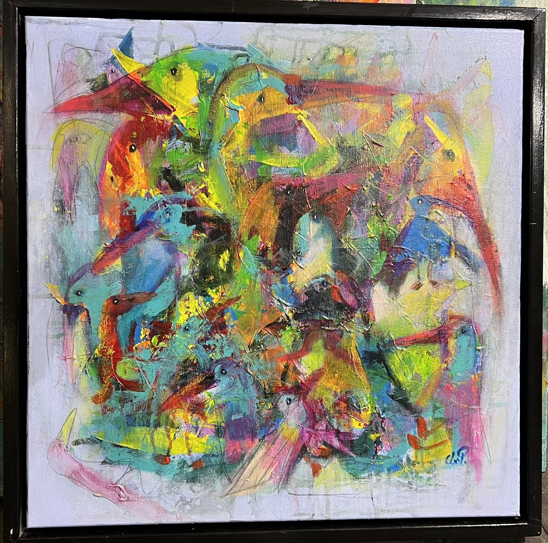 Lea Peters, maleri 50x50cm