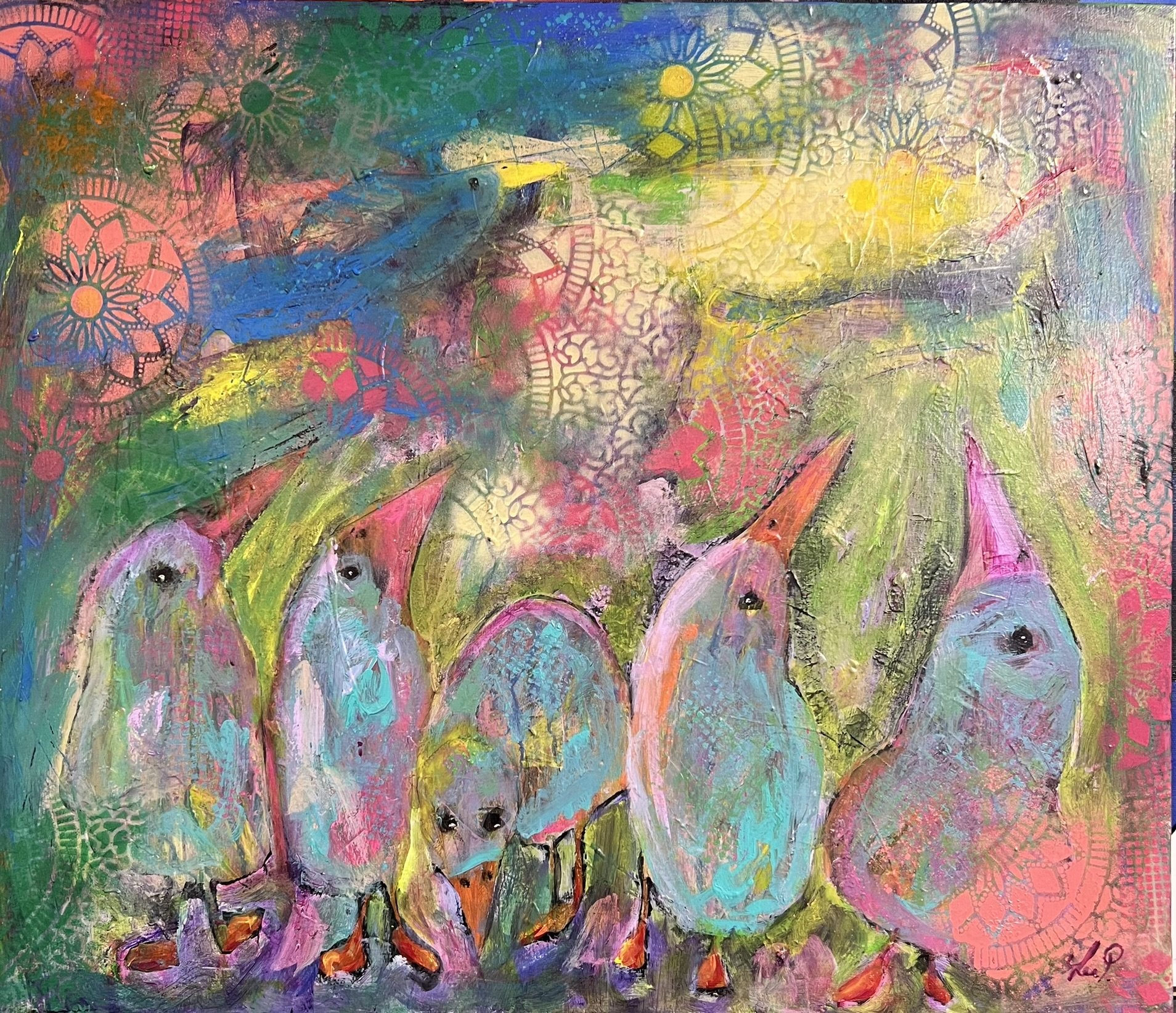 Lea Peters, maleri 40x30cm