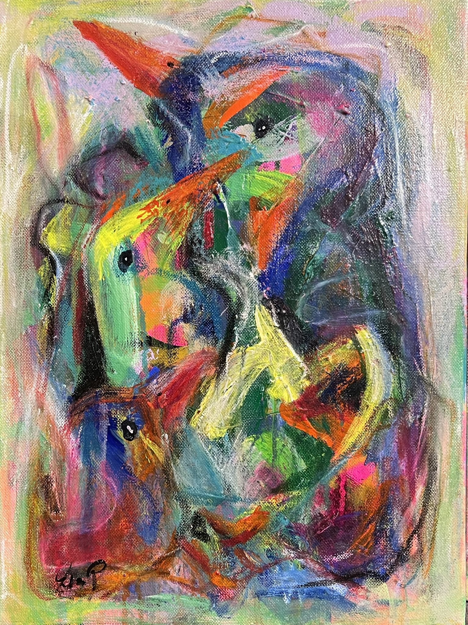 Lea Peters, maleri 40x30cm