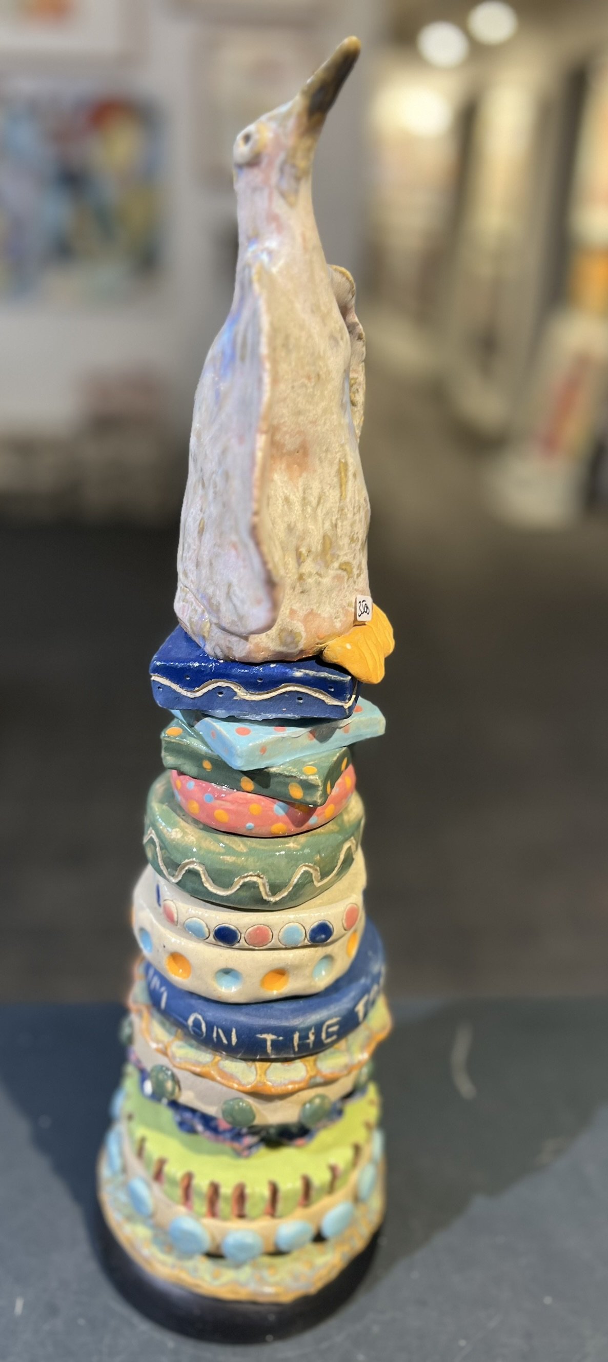 Lea Peters, keramik skulptur, h�j fugl