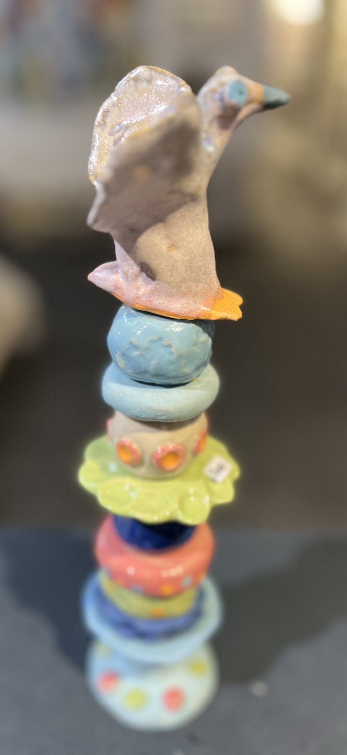 Lea Peters, keramik skulptur, h�j lille fugl