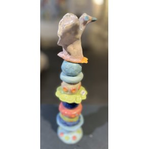 Lea Peters, keramik skulptur, h�j lille fugl