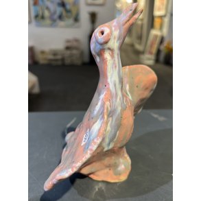 Lea Peters, keramik skulptur, lyser�d fugl