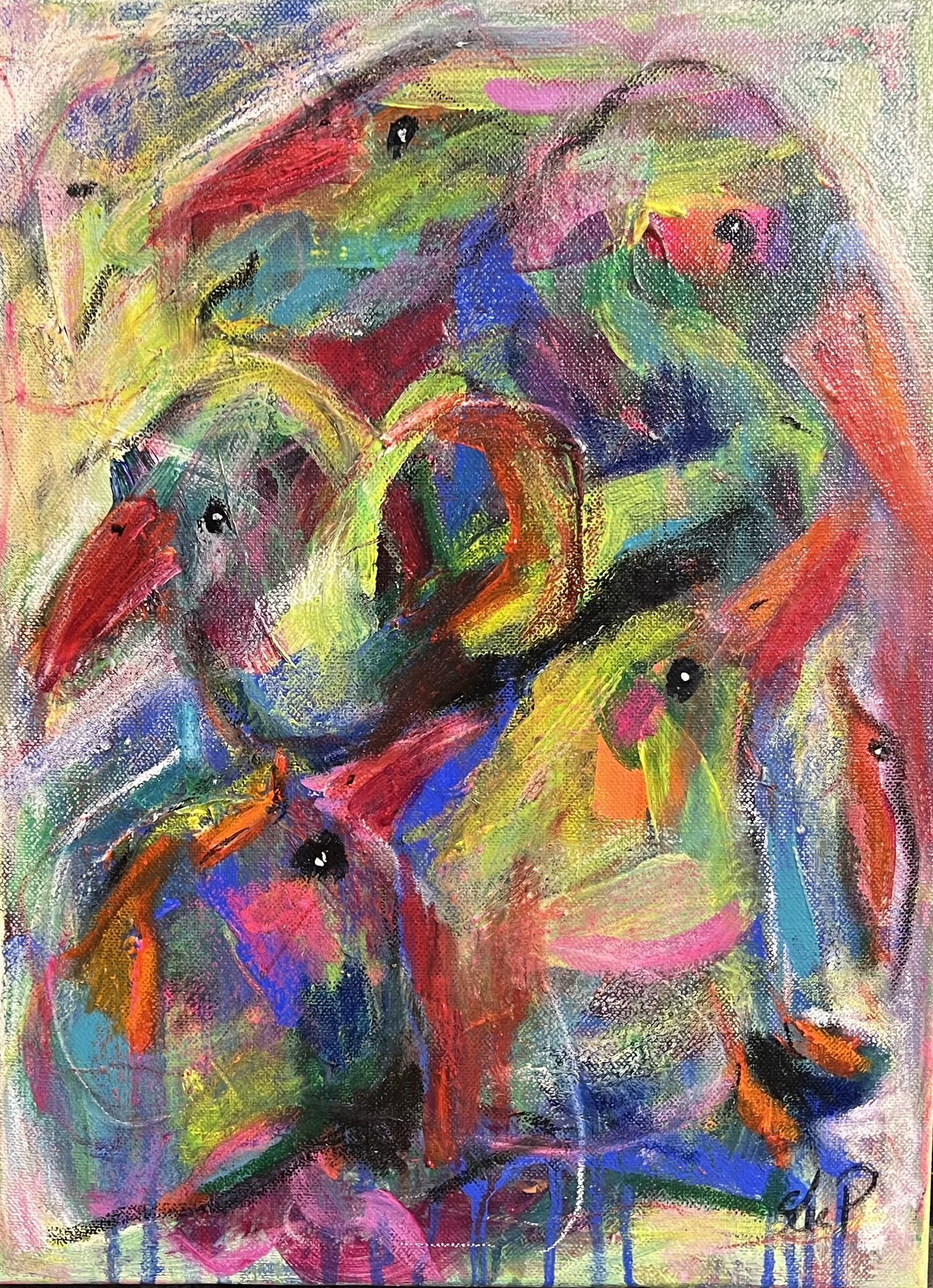 Lea Peters, maleri 40x30cm