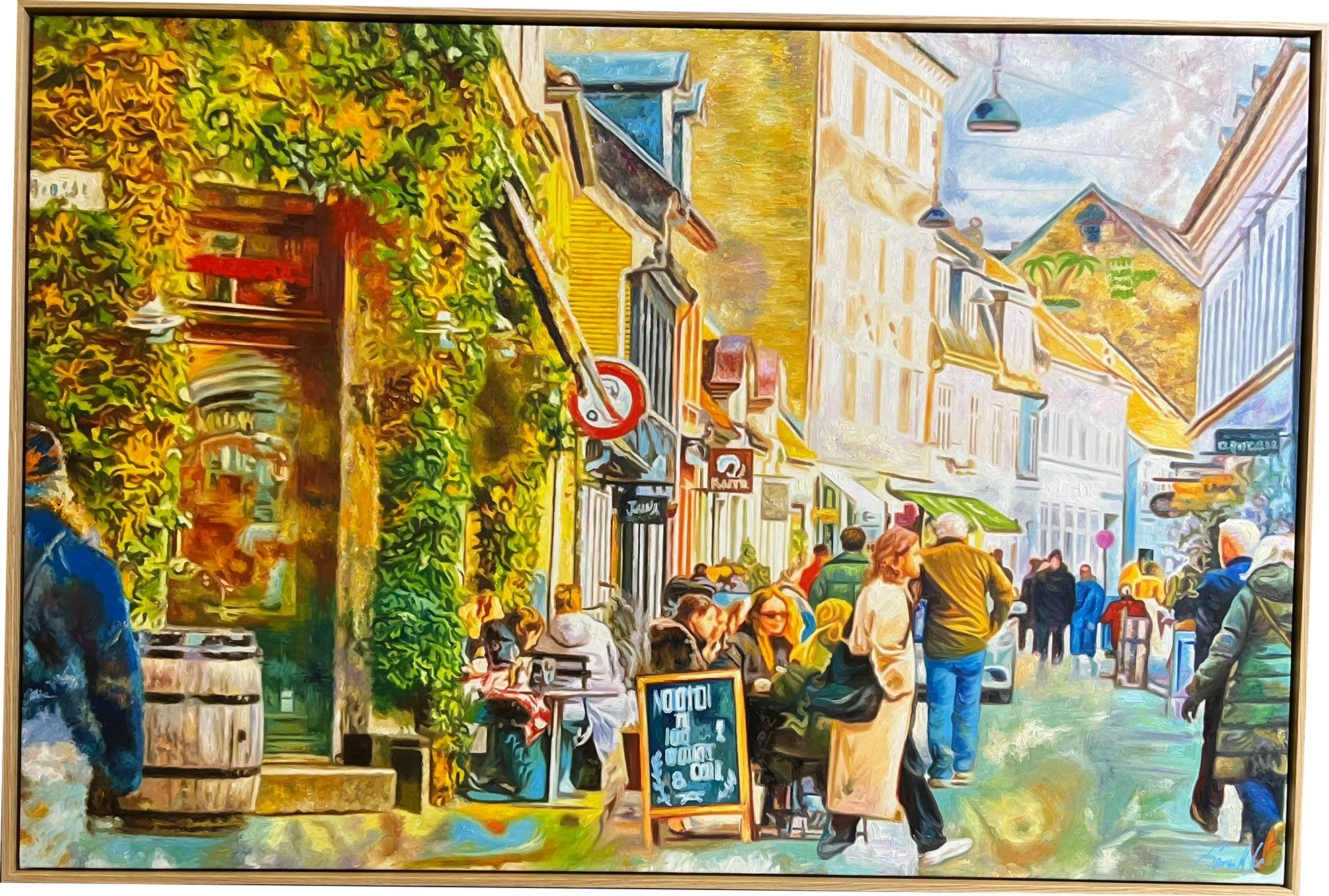 Aarhus Graven 100x150cm af Sarah H�i