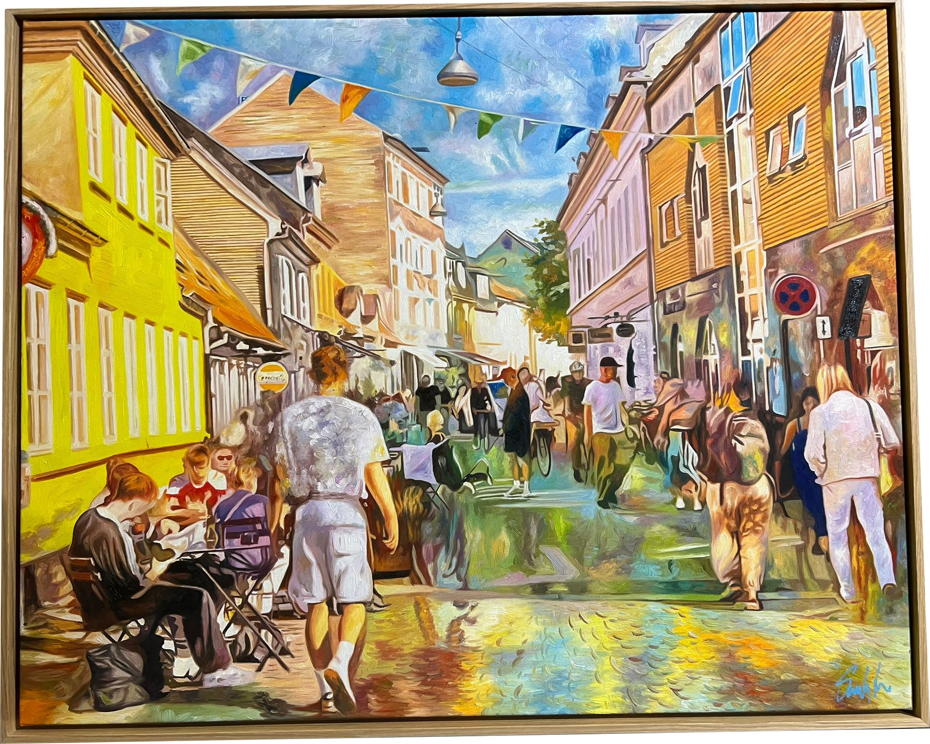 Aarhus Graven 80x100cm af Sarah H�i