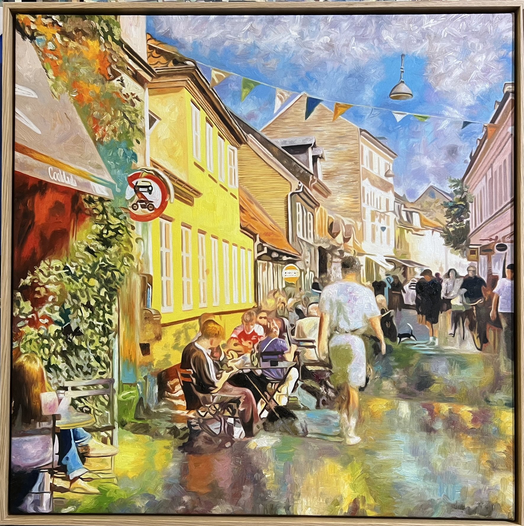 Aarhus Graven 80x80cm af Sarah H�i