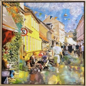 Aarhus Graven 80x80cm af Sarah H�i