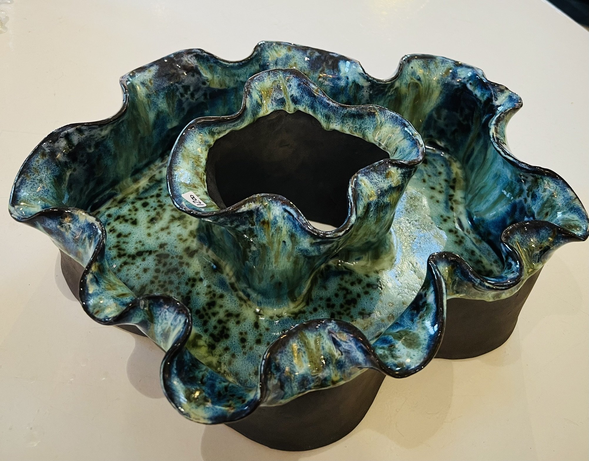 Anette Blichfeldt Madsen, unika sk�l/vase/skulptur