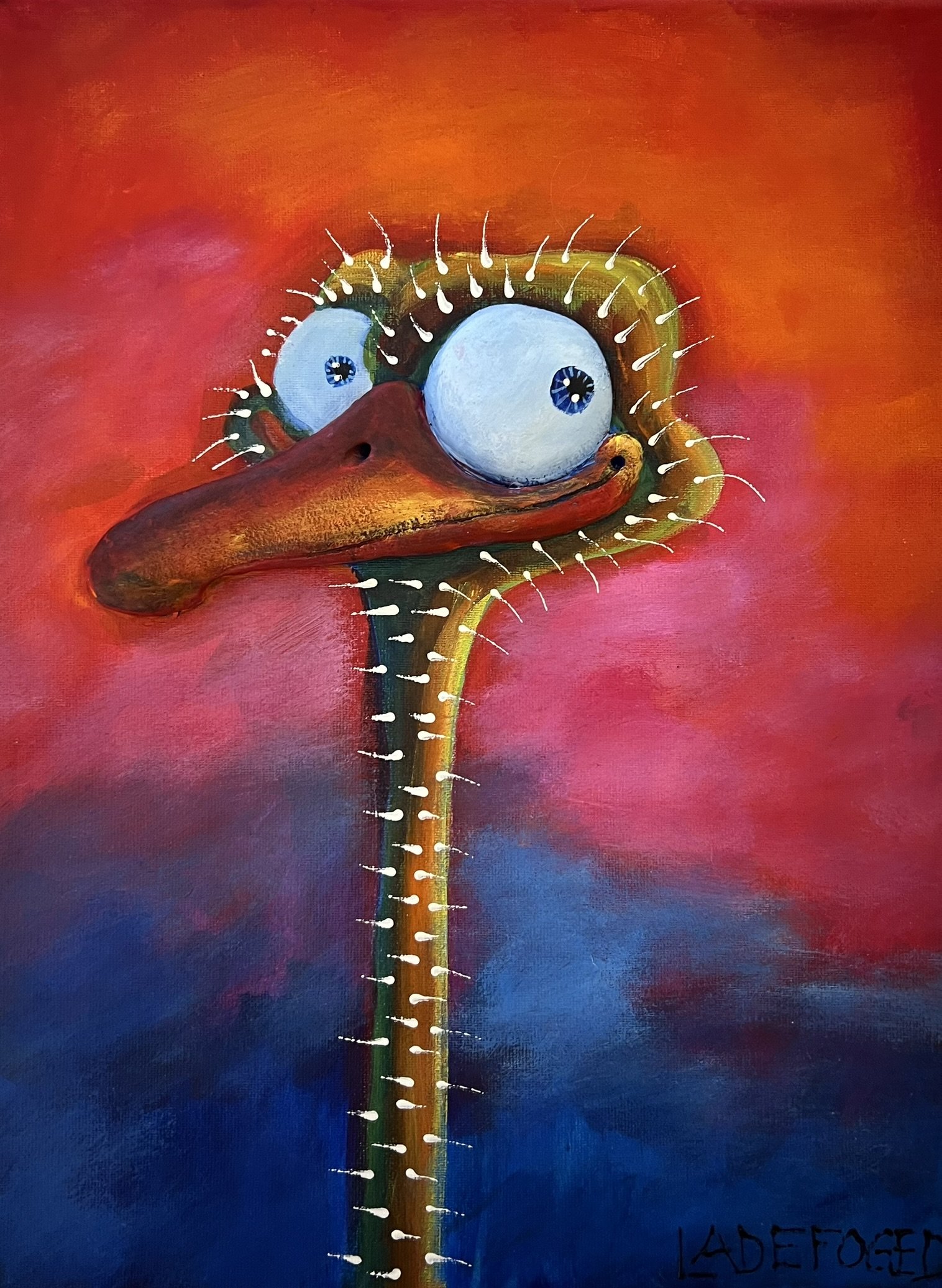 30x40cm 3D maleri af Jette Ladefoged