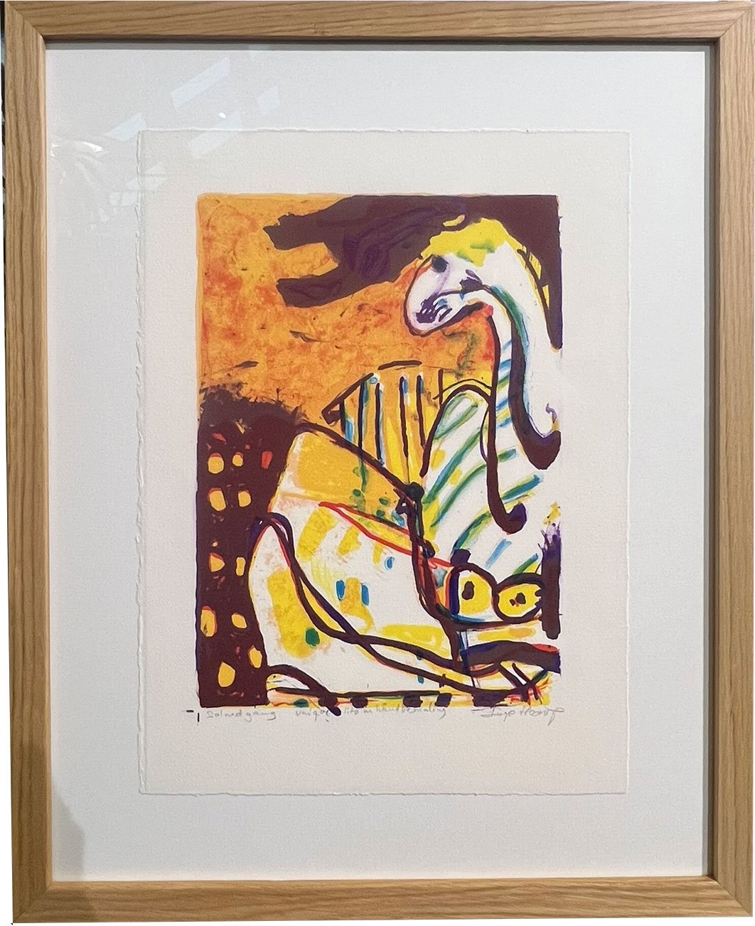 Litografi af Inge H�rup