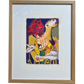 Litografi af Inge H�rup