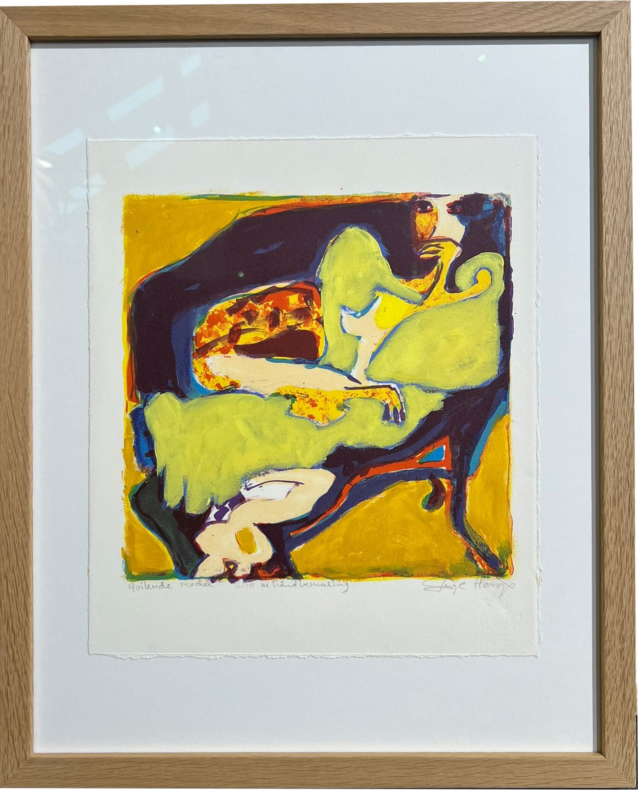 Litografi af Inge H�rup