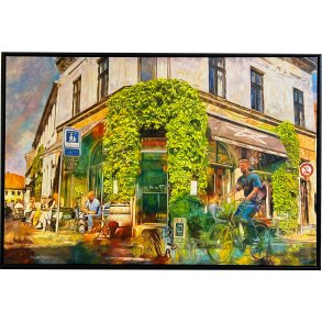 Drudenfuss Aarhus, 100x150cm oliemaleri af Sarah H�i
