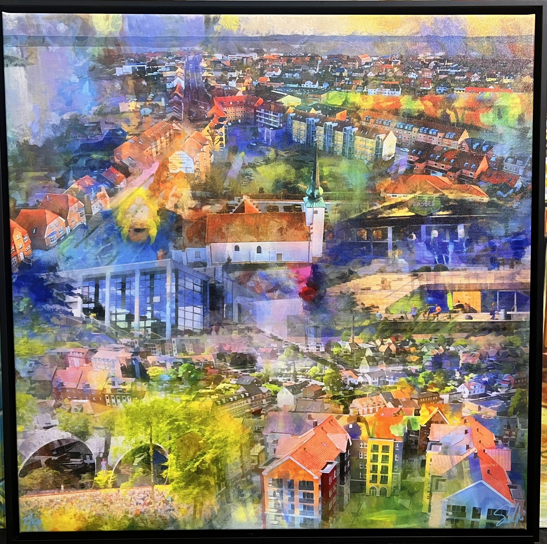 Danmarks Smukkeste Billede 80x80cm, giclee p� l�rred nummereret i 50 eskemplarer