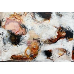 Abstrakt maleri af Rie Br�dsgaard  100x140cm