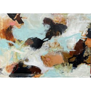 Abstrakt maleri af Rie Br�dsgaard  100x140cm