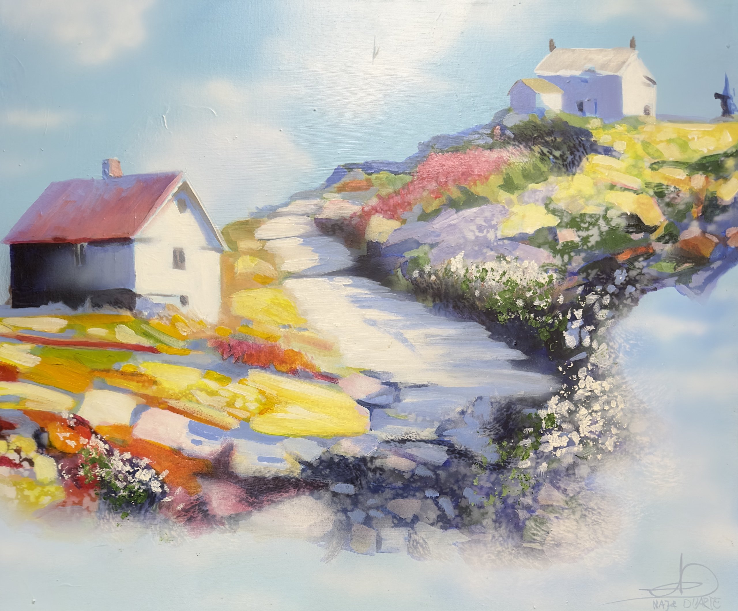 Krattet, 50x60cm maleri af Naja Duarte