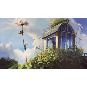 Forvokset og fortryllet 100x170cm maleri af Naja Duarte