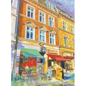 Ganefryd Aarhus 80x60cm oliemaleri af Sarah H�i