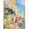 Store Torv Aarhus 80x60cm oliemaleri af Sarah H�i