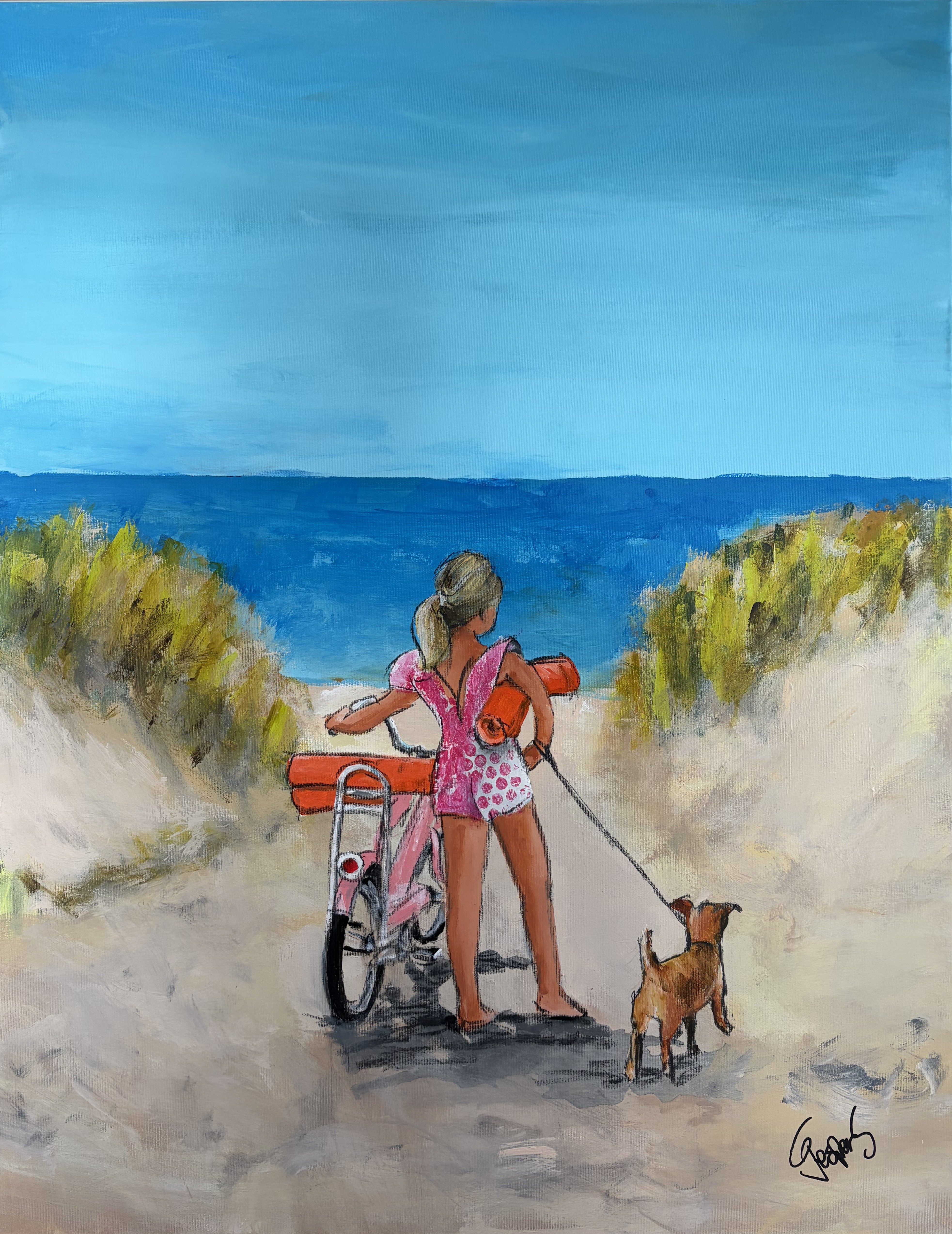 Good company, 70x 90cm maleri  af Jesper S�rensen