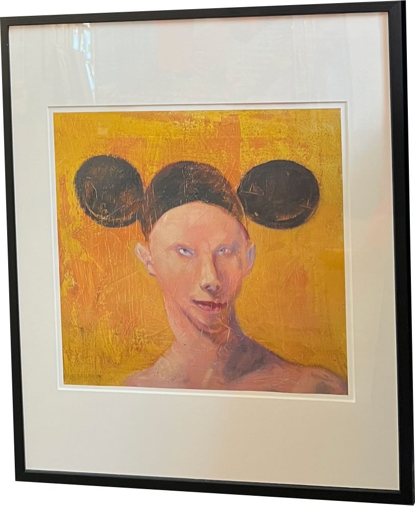 Fools - indrammet plakat af Michael Kvium 40x50cm