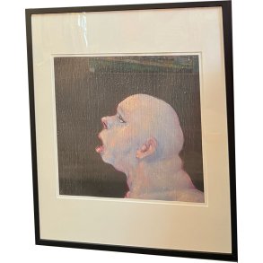 Fools - indrammet plakat af Michael Kvium 40x50cm