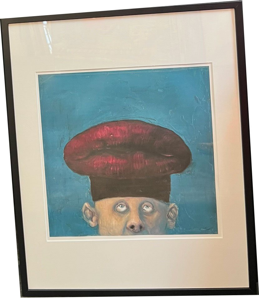 Fools - indrammet plakat af Michael Kvium 40x50cm