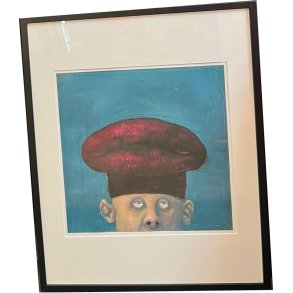 Fools - indrammet plakat af Michael Kvium 40x50cm