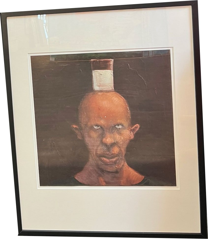 Fools - indrammet plakat af Michael Kvium 40x50cm