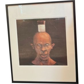 Fools - indrammet plakat af Michael Kvium 40x50cm