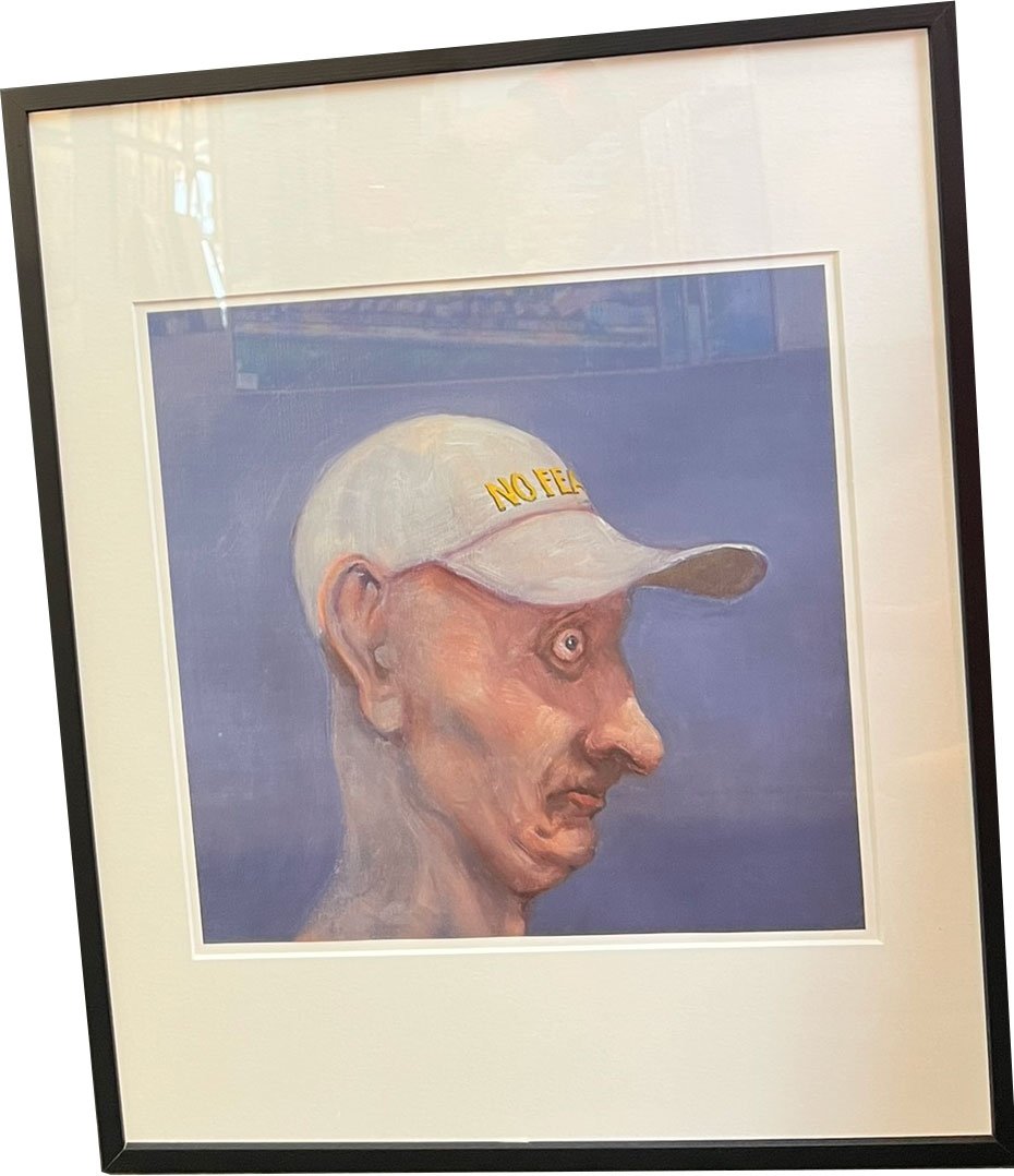 Fools - indrammet plakat af Michael Kvium 40x50cm